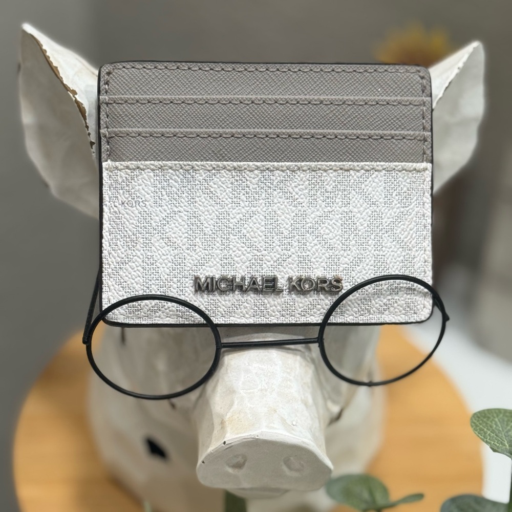 Michael Kors Two-Tone Card Holder